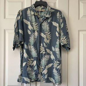 Tommy Bahama silk Hawaiian tropical print button down